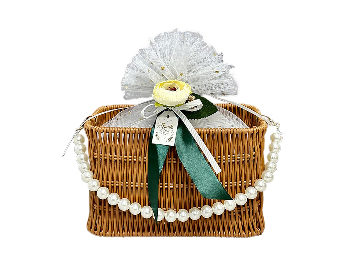 Laxiscreed Cesto De Rattan Falso Para Presentes Com Design Elegante E Duradouro