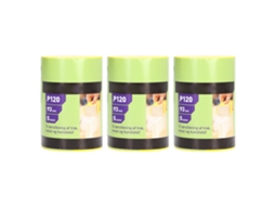 3 Rolos De Lija 120 Grit Hoja Abrasiva Herramienta De Pulido Y Esmerilado Para Muebles