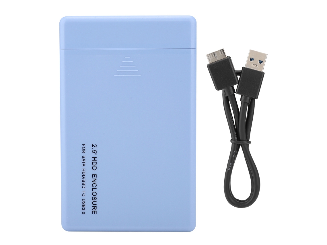 Enclosure De Hdd Sata 3.0 Usb 3.0 De 2,5 Polegadas Com Suporte A Aceleração Uasp Azul
