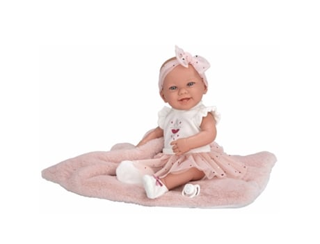 Boneca Elegance 42 cm Zoe Ballerina Pink Cushion Arias Dolls (Corpo de vinil, Sexo de menina)