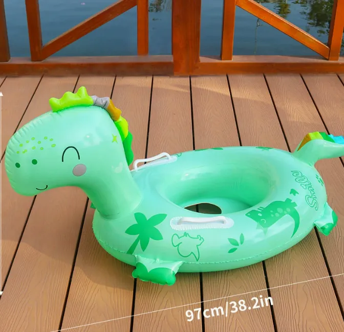 Piscina assento Inflável Unicórnio Verde Dragão 75x50cm AOZORZ