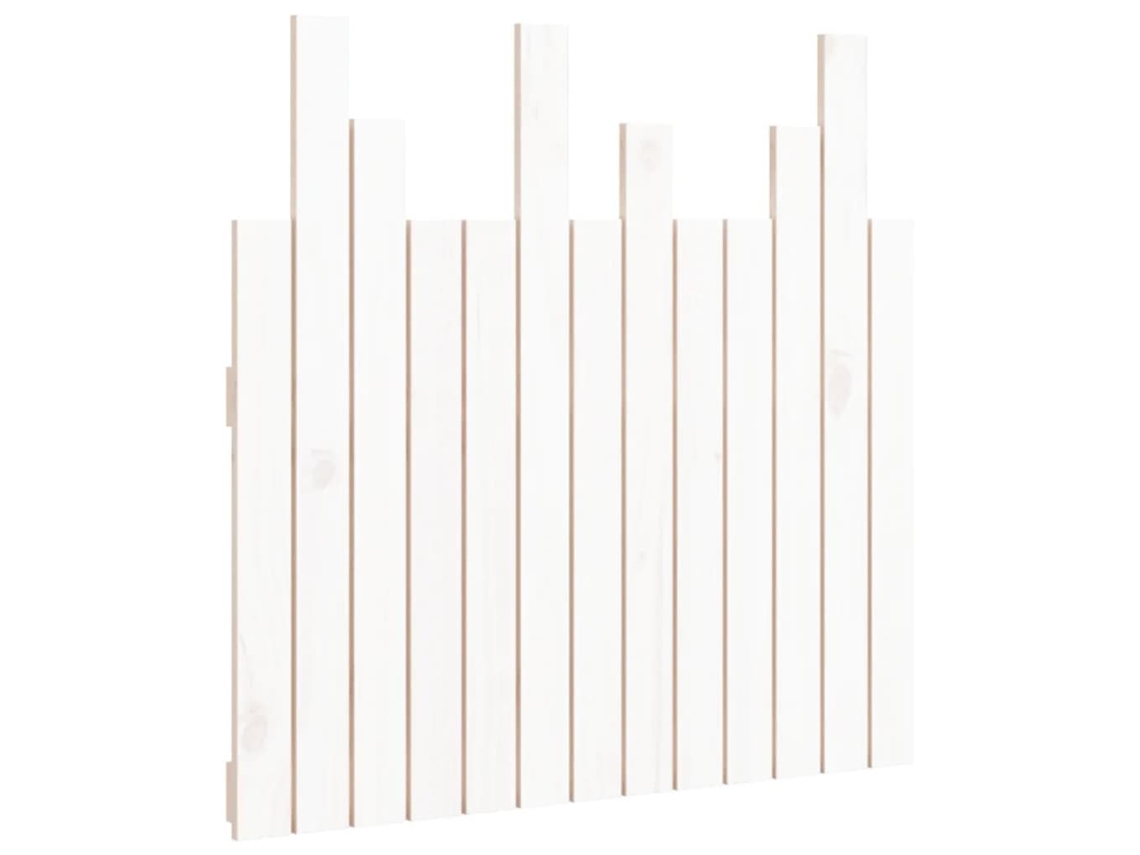 Cabeceira de Parede MAISON EXCLUSIVE em Madeira de Pinho Maciça Branco (82,5x3x80 cm)