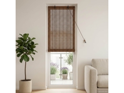 Vidaxl Estores De Rolo Castanho 70 X 220 Cm Bambu