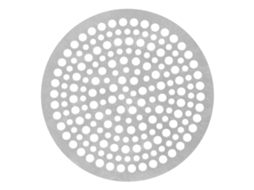 Filtro de Ralo de Piso em Aço Inoxidável, Redondo, para Chuveiro, com Malha Anti entupimento AQUAFORGE (82 Mm)