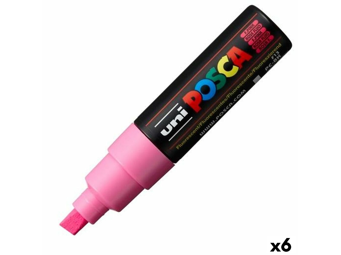 Marcadores POSCA Pc-8K Cor de Rosa 6 Unidades