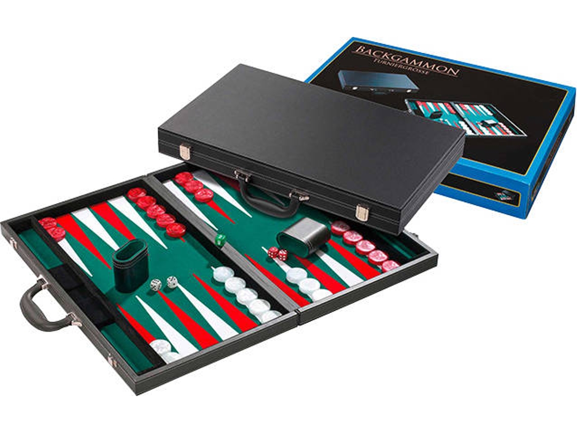 Torneio Philos Backgammon verde 54x32cm