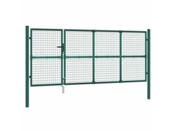 Garden Gate, Garden Gates Vidaxl Verde Aço (350 X 125 Cm)