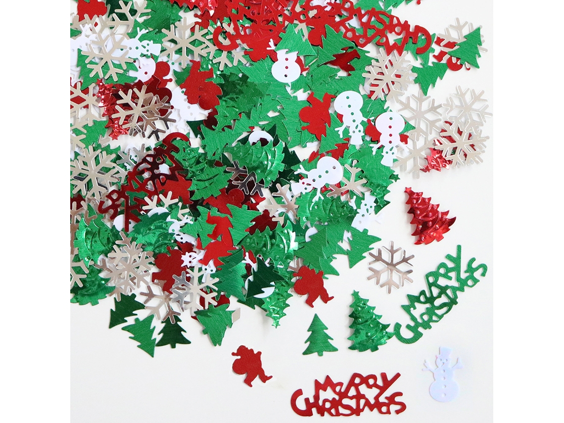 Confeitos de Natal Flocos de Neve Letras e Alces para Decoração de Festas NEVEANCE