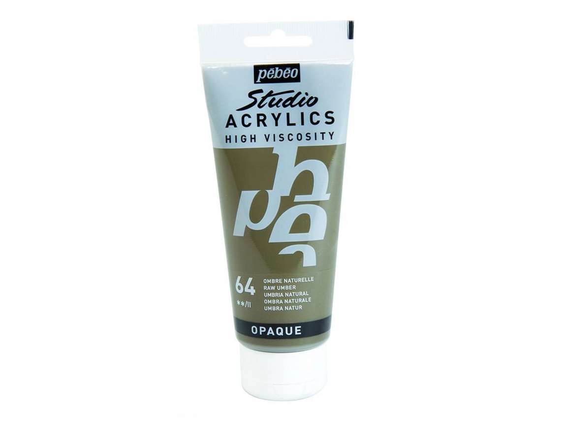 Tinta Acrílica PÉBÉO (Opaca - Verde Marrom - 100ml)
