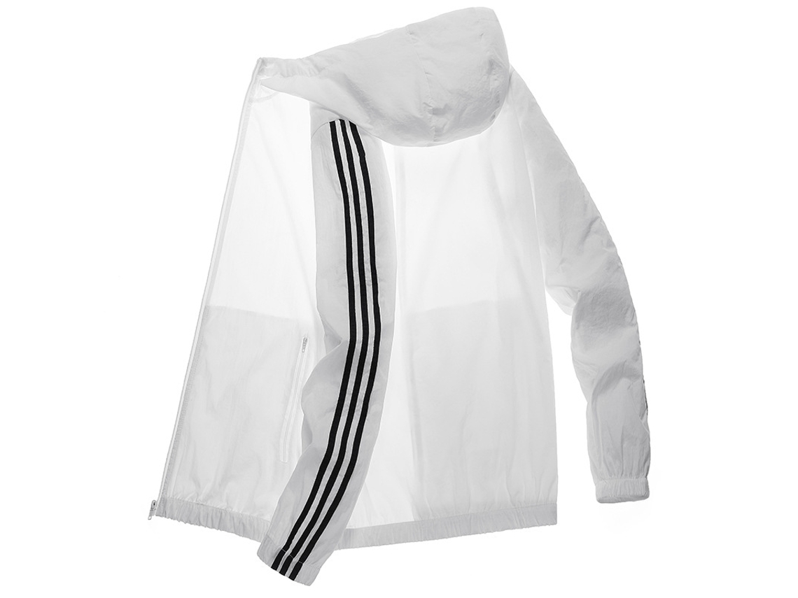Moletom Com Capuz De Proteção Solar Para Homem Leve E Respirável Para Verão Viagem Branco Xxl