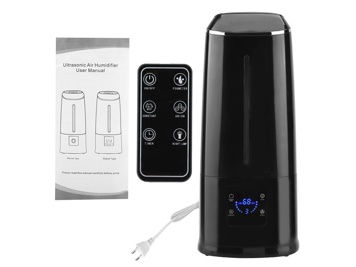 Laxiscreed Umidificador Ultrassônico Silencioso De Alta Capacidade Com Purificação Para Uso Doméstico