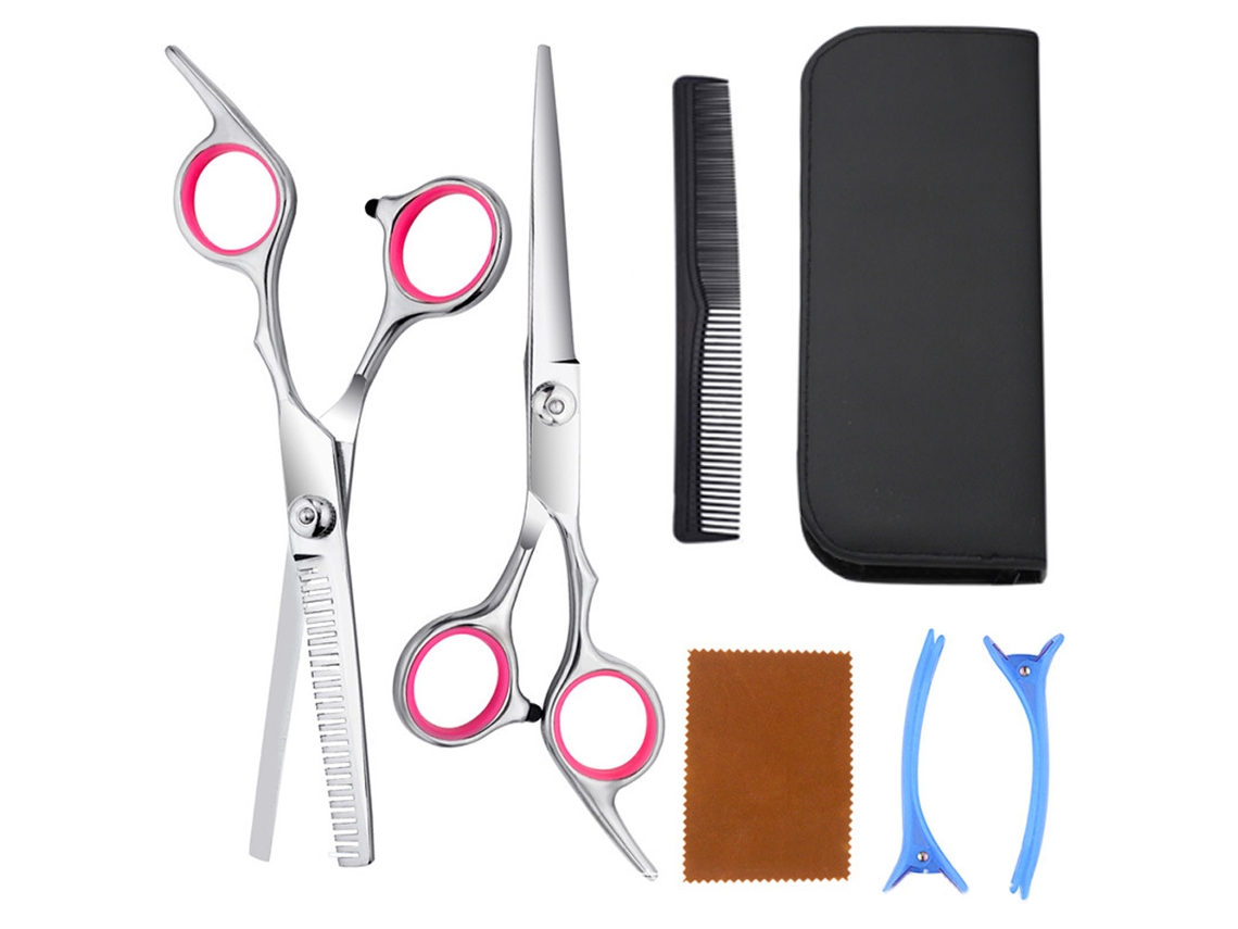 Tesoura de Corte de Cabelo Profissional Kit de Desbaste para Barbeiro Corte de Cabelo Familiar Ferramenta de Barbeiro JEDBESETZT