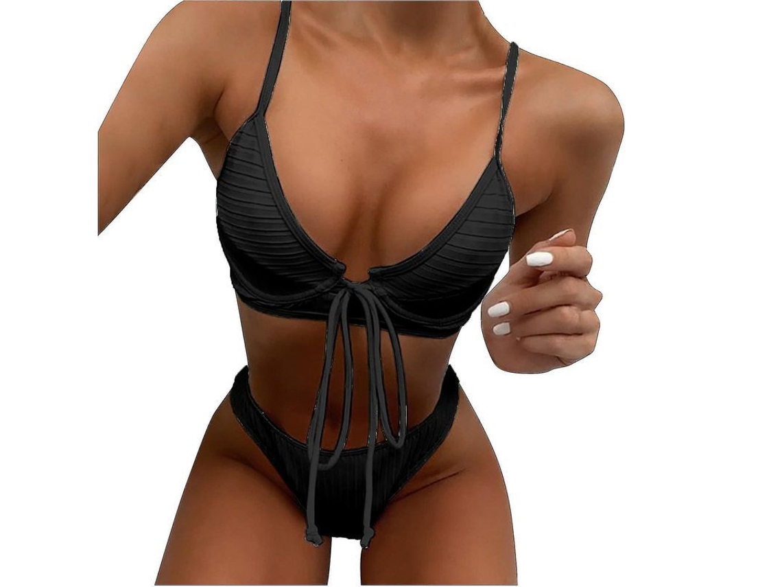 2026 traje de Bikini Sexy para Mulher com Suporte e Largos Cintos de Nylon Resistente À Água