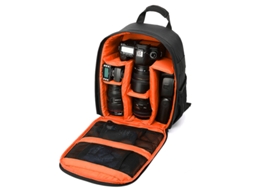 Bolsa Para Câmera Mh À Prova Dágua E À Prova De Choque Com Divisória 27 Brilvibera (interior Laranja)