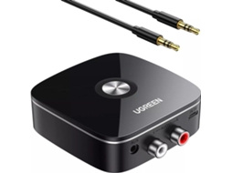 Receptor De Áudio Bluetooth Ugreen Com Adaptador 3,5 Mm E 2x Rca