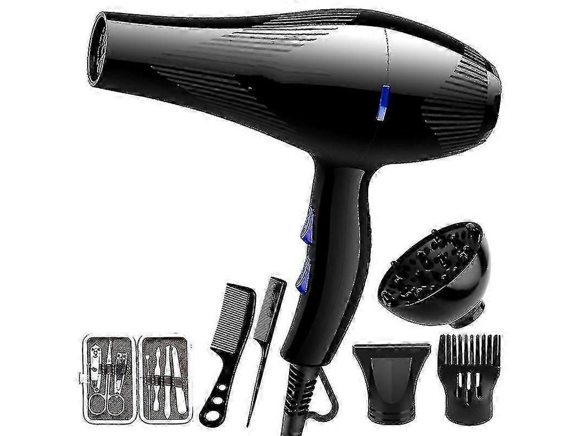 Secador De Cabelo Profissional De 1000 W Com Difusor E Concentrador, Secador De Cabelo Potente Para Salão Com Motor Ca E Secagem Rápida. Ly Ebike