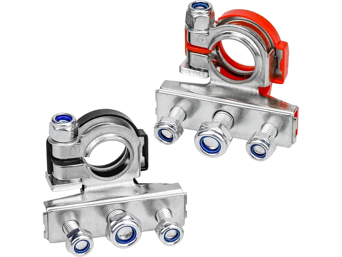 Terminais De Bateria Automotiva, Conector De Desconexão Rápida Para Manuseio Seguro, Material De Cobre Estanhado Que Garante Desempenho Condutivo E Re