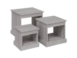 Coffee Table, Coffee Tables Vidaxl Cinzeto Madeira Processada (n/a)