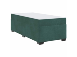 Conjunto 1 Estrutura Da Cama Vidaxl Verde Tecido (80 X 200 Cm)