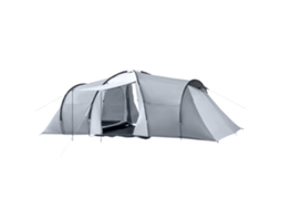 Tenda familiar multicolorida para 4-6 pessoas, estilo cúpula, com 2 quartos, sala, toldo UV e impermeável