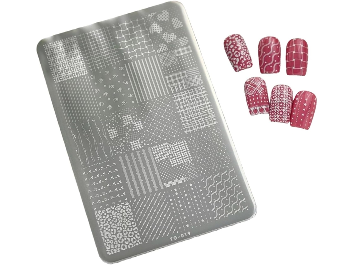 Placa de Aço Inoxidável para Manicures Profissionais e Criação de Produtos de Beleza. SFUSHOS