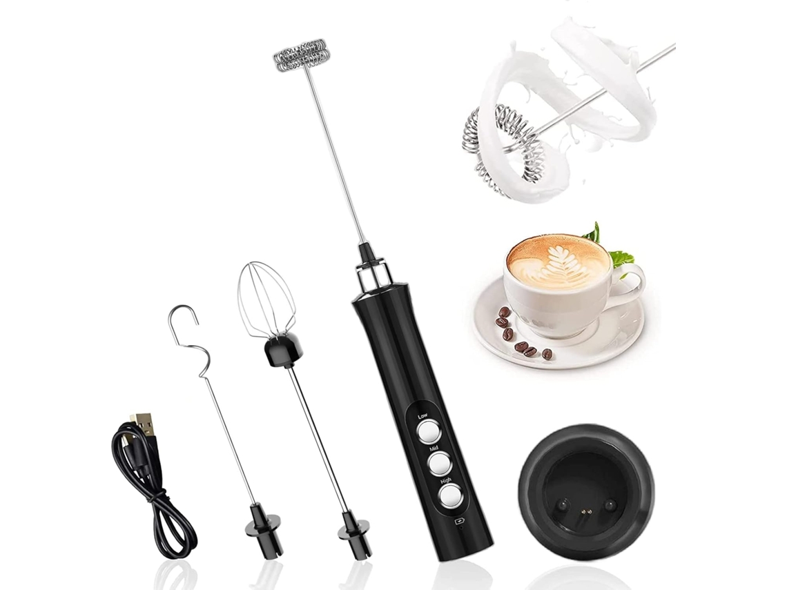 Espumador De Leite Elétrico, Recarregável Via Usb E Mini Elétrico.