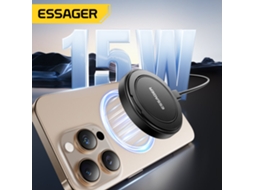 Carregador Sem Fios Magnético Essager Es-wc18 De 15 W Com Suporte Giratório De 360°.