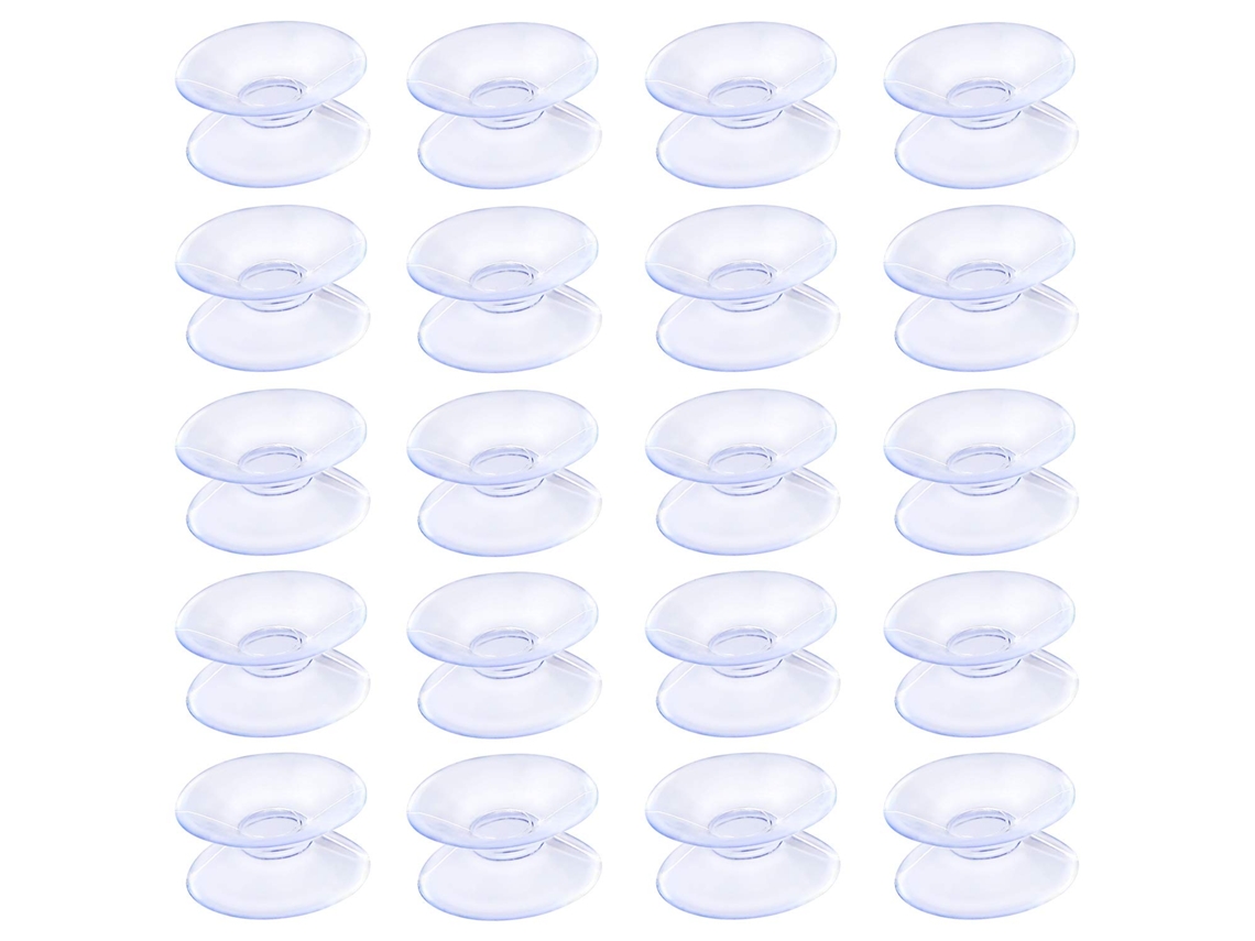 Ventosas Dupla Face, Pvc Macio Transparente Com Absorção De Choque Para Tampo De Mesa De Vidro, Superfícies Não Porosas E Antiderrapantes, Fácil Insta