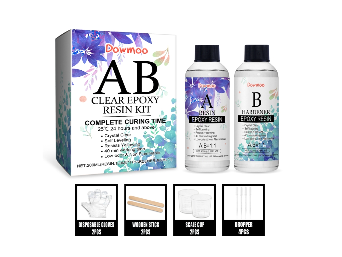 Kit Epóxi Transparente Para Artes E Projetos