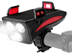 Luz Dianteira Para Bicicleta, Campainha Acessórios Ciclismo Noturno