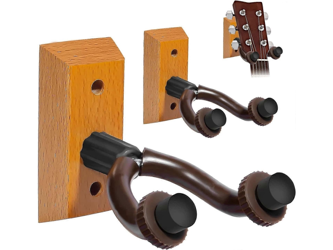 Lurelia Suporte De Parede De Madeira Para Guitarra Pacote Com 2