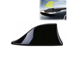 Antena Universal Tipo Barbatana De Tubarão Para Carro, Antena De Rádio Fm Com Base Adesiva À Prova D'água(preta)