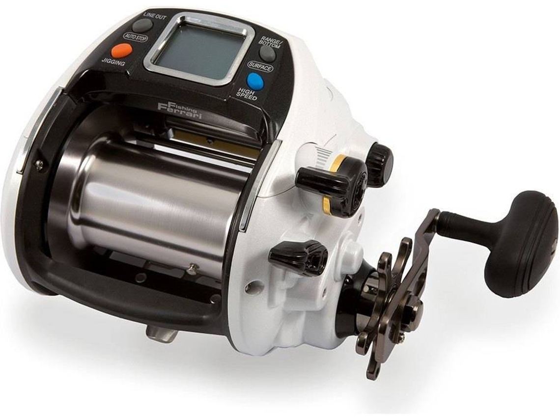 Carreto FISHING FERRARI Molinete Elétrico Kgn Evolution 1000 Hi-Speed Branco