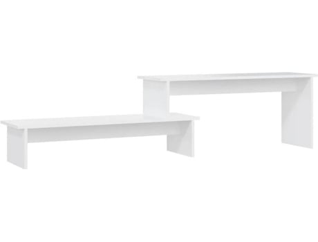 Móvel de TV 180x30x43 cm contraplacado branco