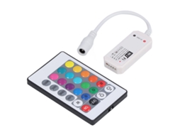 Controlador Led Sem Fio 24 Chaves com Dimmer