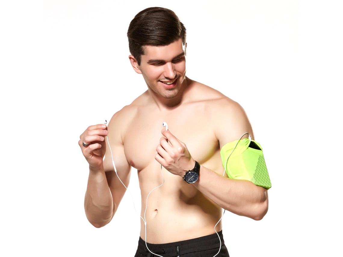 (verde) Braçadeira De 12,5 Cm Para Smartphone, Braçadeira Esportiva Universal, Zqkla