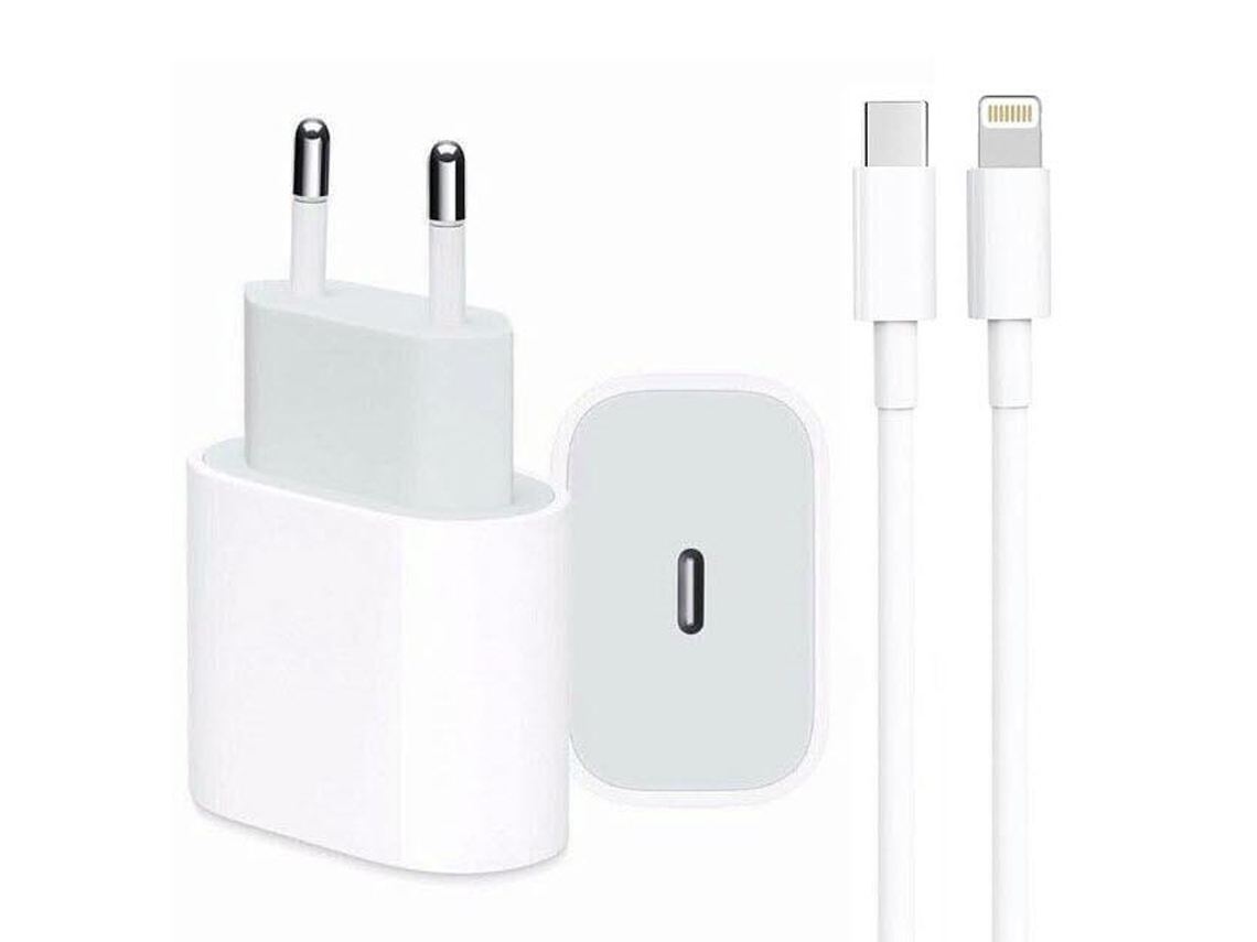 Kit Carregador E Cabo 20w Rápido Compatível Com Iphone
