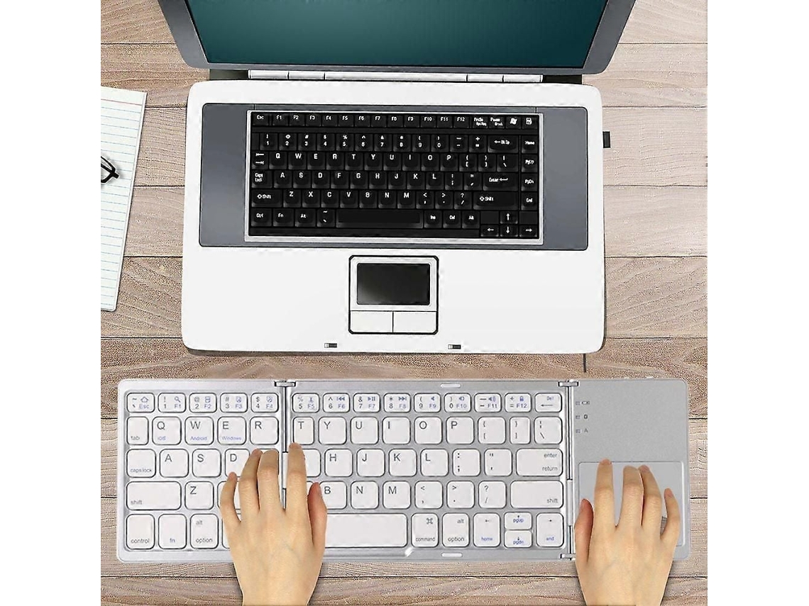 Teclado Sem Fio Bluetooth com Retroiluminação removível e capa protetora TAISHENGDA