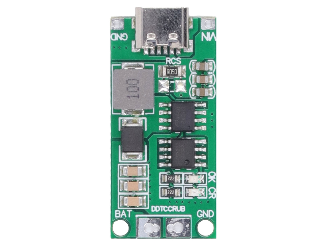 Laxiscreed Carregador De Bateria 4s Lithium Com Module Type C Para 16.8v Dc, Step-up 3-6v Verde