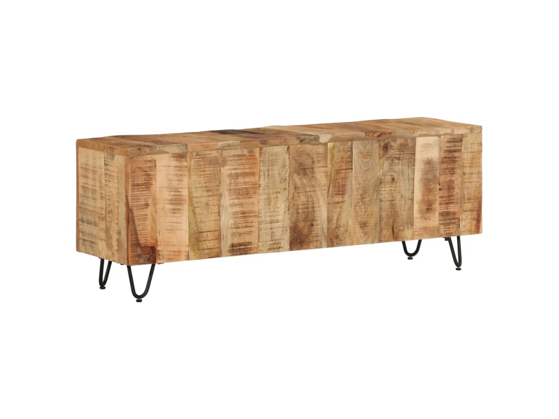Vidaxl Móvel De Tv 110x30x40 Cm Madeira De Mangueira Maciça