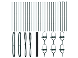Conjunto 1 Cerca Para Jardim Vidaxl Cinzento Aço (50 X 1,6 M)
