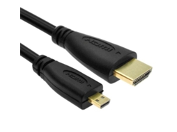 Cabo Nördic Hdmi para Micro 1 M, Ethernet, Tipo a D Preto AQUAFORGE