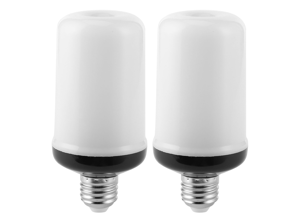 2 Lâmpadas de Chama com Sensor Gravidade 99led, 85, 265v para Decoração de Festas e Festivais BRILVIBERA
