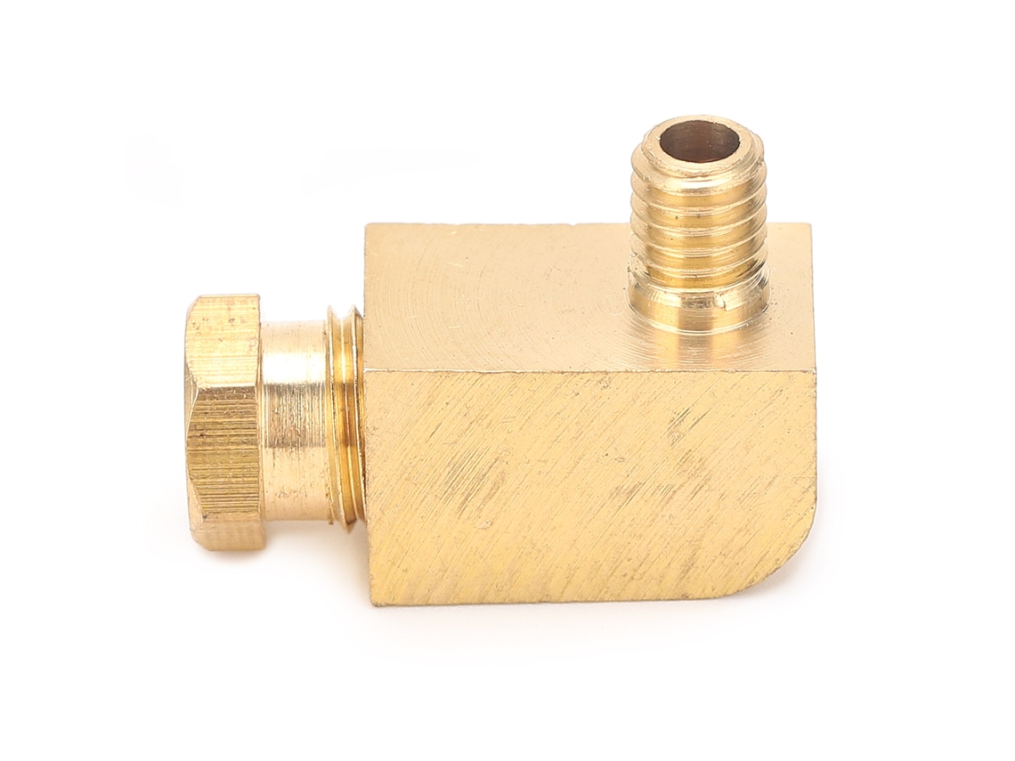 União De Tubo De Latão Ângulo Retto Conexão De Rosca Mangueira Conector Tubo Industrial Pl606