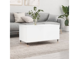 Vidaxl Mesa Centro 90x44,5x45 Cm Derivados De Madeira Branco Brilhante