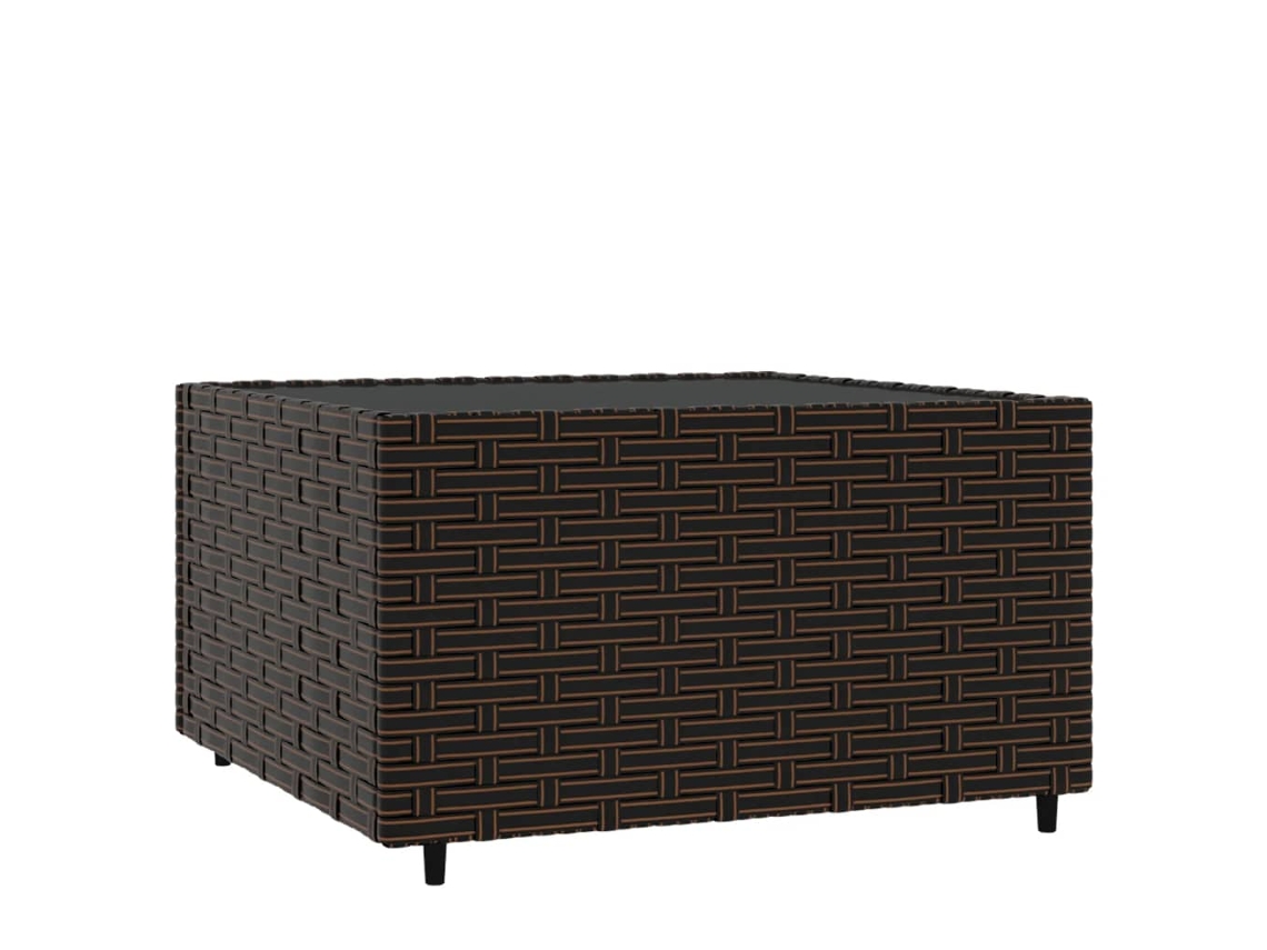Mesa de centro para jardim VIDAXL Marrom Vime (50x50x30 cm)