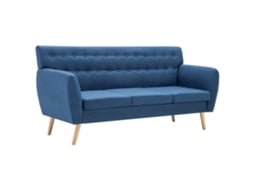 Sofa VIDAXL Azul Tecido