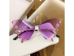 2026 gafas de Sol Mariposa Con Diamantes para Mujer, Diseño Novel Y Elegante de Verano 2023