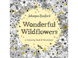 Livro Wonderful Wildflowers A Colouring Book Floral Quest de Johanna Basford (Inglês)