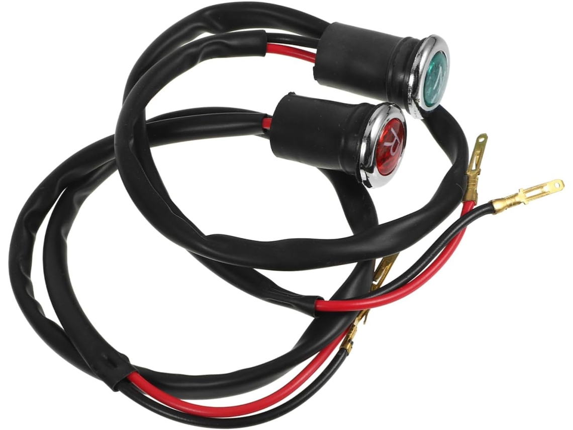2 Peças Luz Indicadora De Velocidade Neutra Para Motocicleta, Borracha Preta